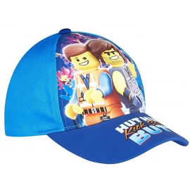 LEGO MOVIE CAP hut hut kick some Butt Jungen und Mädchen Basecap blau Gr 52 und 54