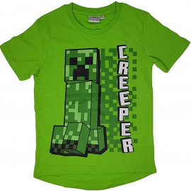 MINECRAFT T-SHIRT green CREEPER Gr. 116 128 140 152 Jungen + Mädchen Kinder