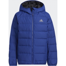 Adidas Kinderjacke Froozy Gr. 128 134 140 152 164 176 leichte Winterjacke mit Daunen Jungen + Mädchen Blau