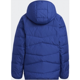 Adidas Kinderjacke Froozy Gr. 128 134 140 152 164 176 leichte Winterjacke mit Daunen Jungen + Mädchen Blau