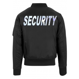 SECURITY Bomberjacke Schwarz S M L XL XXL 3XL 4XL 5XL