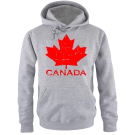 CANADA vintage Hoodie Kapuzensweatshirt hellgrau