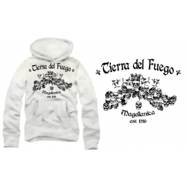 TIERRA DEL FUEGO magellanica HOODIE hellgrau vorne