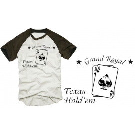 Poker Shirt TEXAS HOLD'EM Totenkopf  T-SHIRT