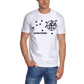 T-Shirt mit Einschusslöchern ALLES HALB SO SCHLIMM