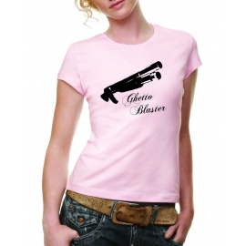 PUMP GUN GHETTOBLASTER t-shirt rosa S-XL