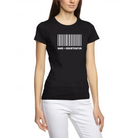 BARCODE GIRLY T-SHIRT schwarz oder ROSA