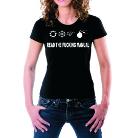 READ THE FUCKING MANUAL GIRLY T-SHIRT S-XL