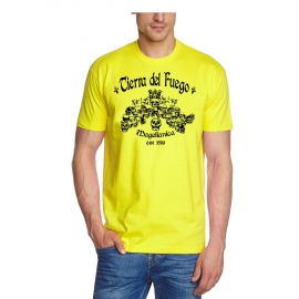TIERRA DEL FUEGO gelb / schwarz T-SHIRT MAGELLANICA
