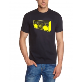 GHETTOBLASTER t-shirt dunkelblau-gelb