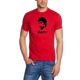 Bäm T-Shirt BÄM in your face Bruce Lee t-shirt WEISS BIS XXXL