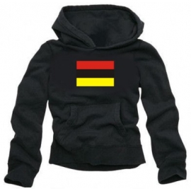 HOODIE ROT-SCHWARZ-GOLD falsche Deutschland Flagge