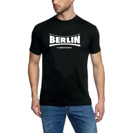 BERLIN currywurst T-SHIRT schwarz/weiss