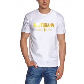 REEPERBAHN Hamburg - St. Pauli T-Shirt Druck in Gold