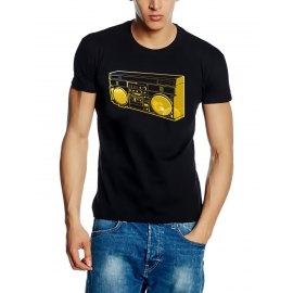 GHETTOBLASTER  T-SHIRT schwarz/gold S - XXXL