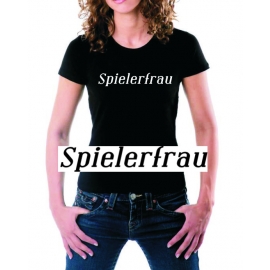 SPIELERFRAU - GIRLY T-SHIRT S M L XL SCHWARZ