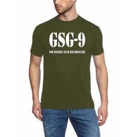 GSG 9 - T-SHIRT - HAUSBESUCHE POLIZEI S M L XL XXL XXXL